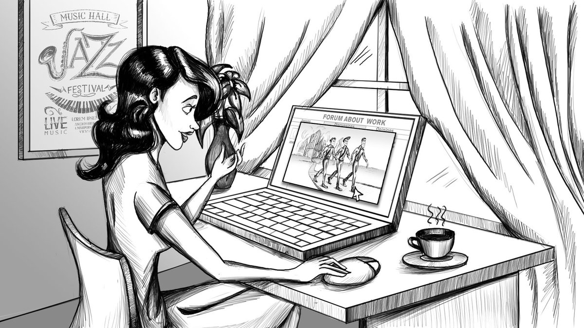 ilustracja do projekt Short Story About Work