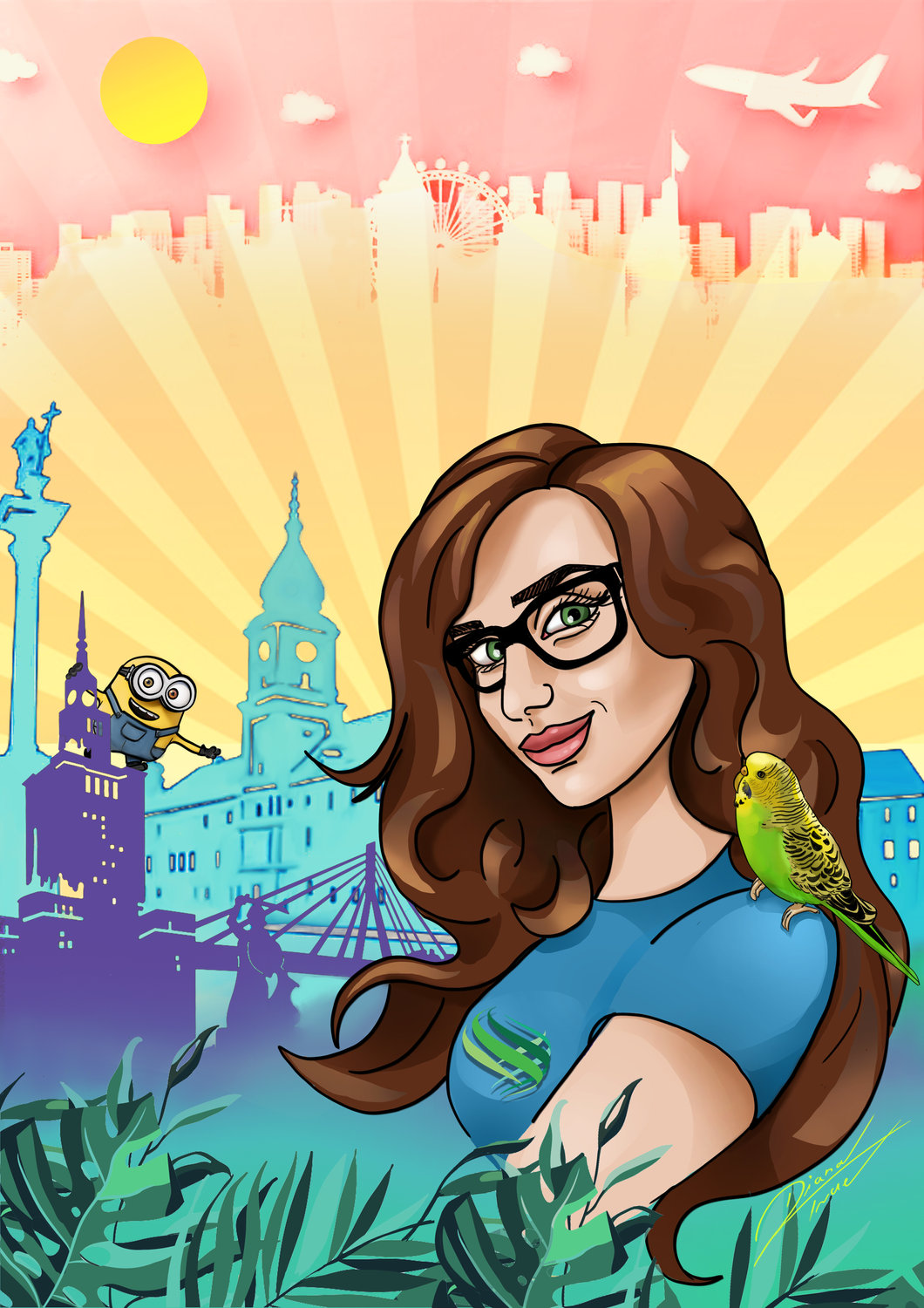 Personalizowany kreskówkowy portret
